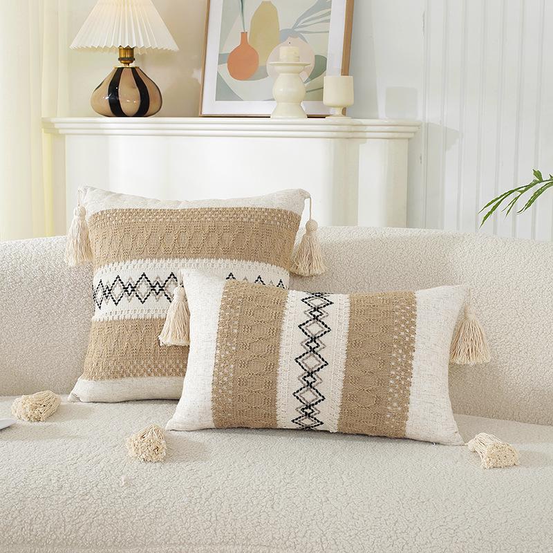 

Американская многоцветная жаккардовая наволочка для диванной подушки, кровати, стула и автомобиля 30x50CM (Cover Only)