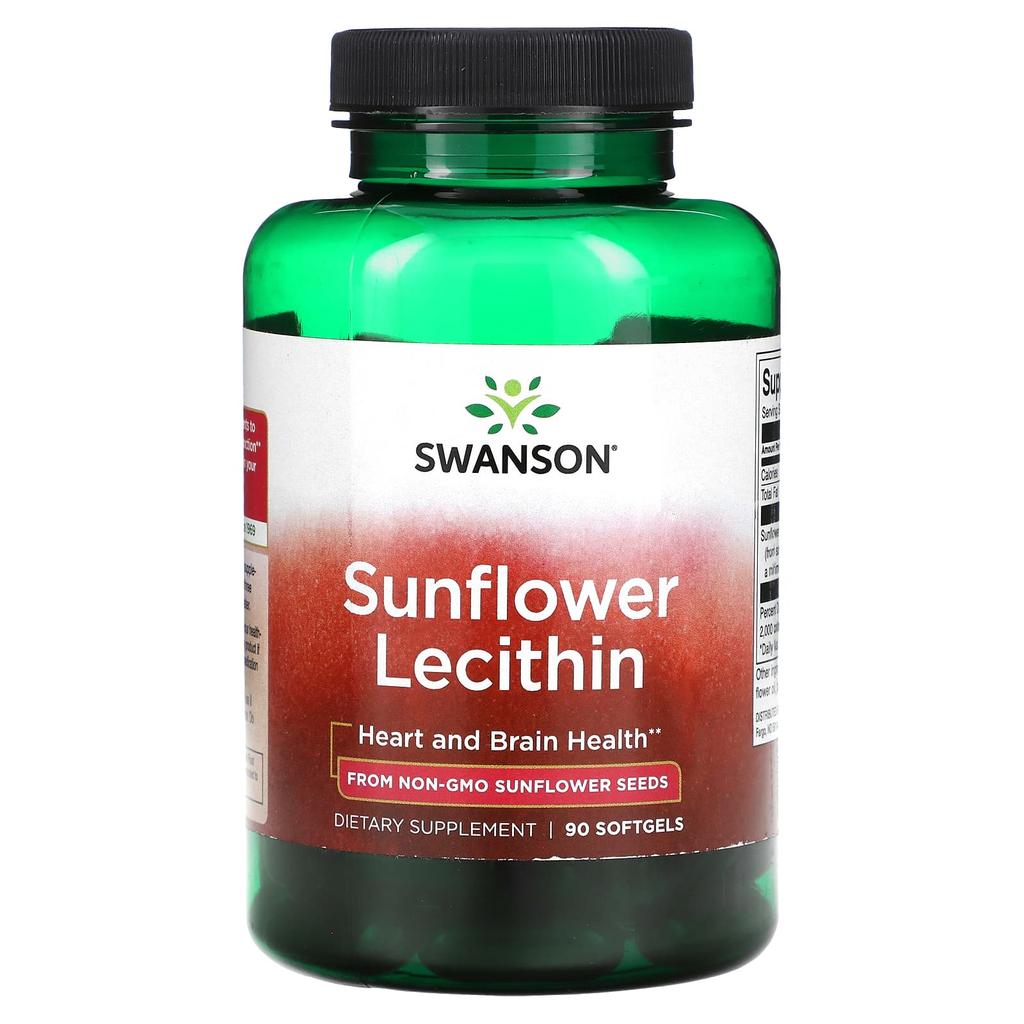 Swanson Sunflower Lecithin, 90 Softgels