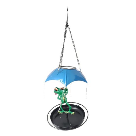 

Solar Bird Feeder Light LED Feeder Frog Outdoor Bird or Dwarf Holding A