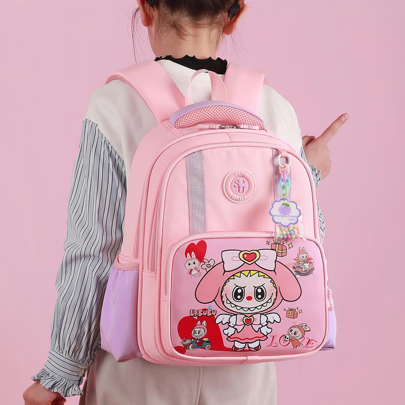 Elementary School Bag Cartoon Girl Large Capacity Backpack Children Lightweight Weight Backpack