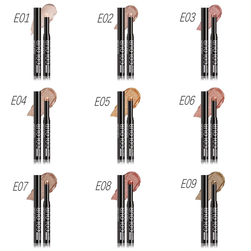 Bâtonnet Ombre à Paupières Pailleté Stylo Liner Vers de Soie Nacré Highlighter Imperméable Paillettes Ombre à Paupières Mate Longue Tenue Maquillage Yeux Cosmétiques