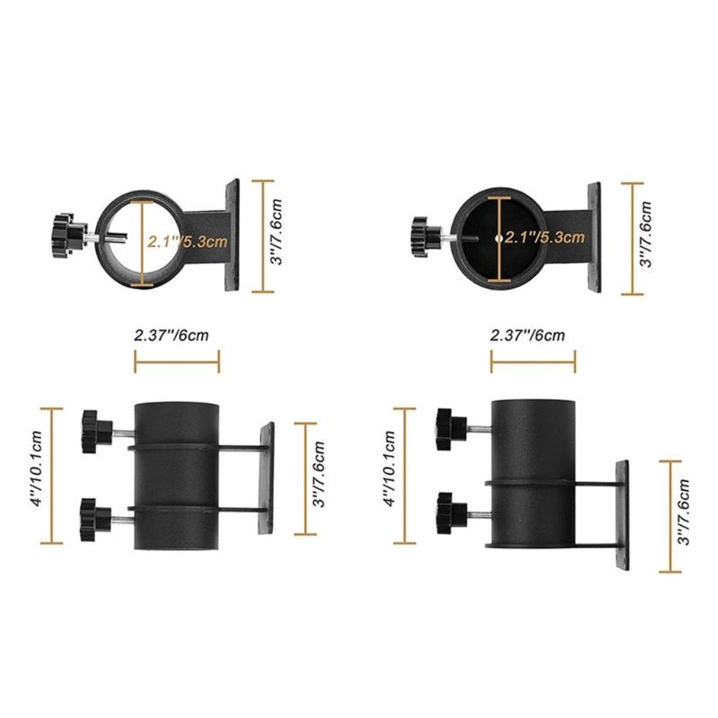 Metallischer Schirmständer Schirm Deckmontage Feststehend Terrassen Schirmhalter für Eckzäune Innenhöfe Passend Durchmesser 2 Zoll
