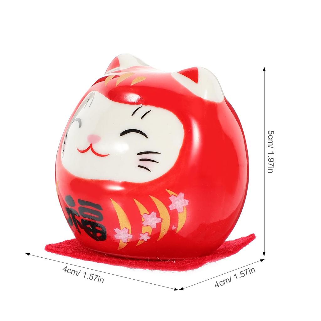 EXCEART Daruma Daruma Glückskatze Feng Finanzielle Eröffnung Geschäftseröffnung eine Neue Zunahme Finanzpaket 5er-Pack Figur, Niedlich, Charme, Daruma, Shui,