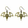 Gothic Spider Charm Dangle Earrings Halloween Horror Arachnid Drop Earrings Dark Punk Goth Jewelry