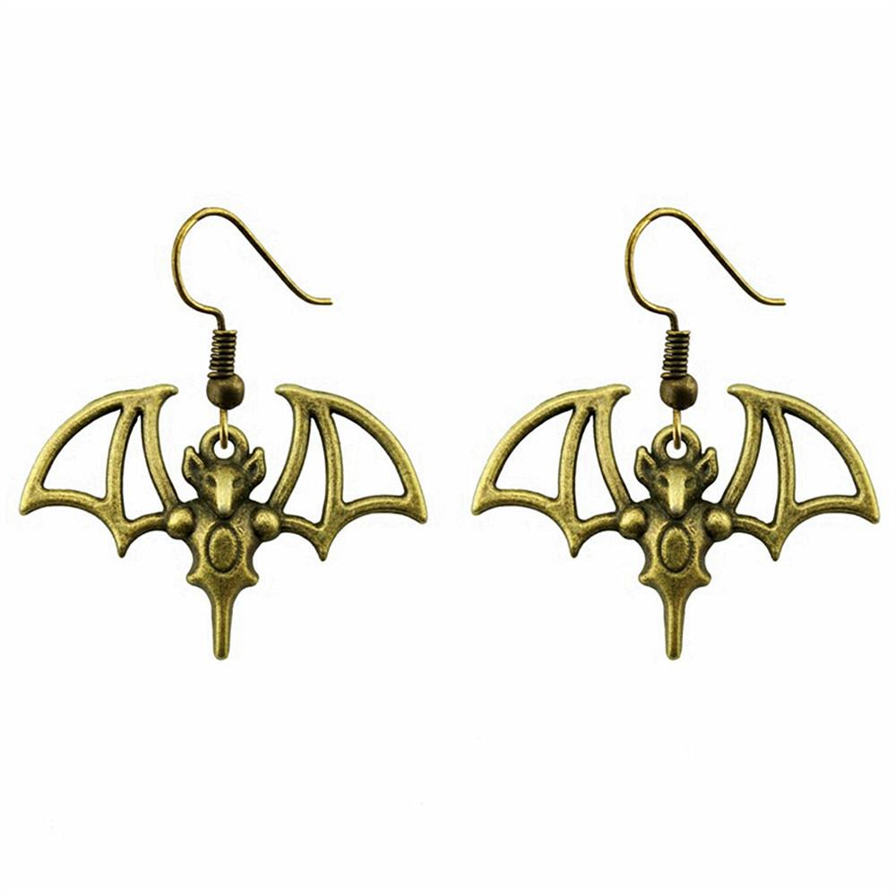 Gothic Spider Charm Dangle Earrings Halloween Horror Arachnid Drop Earrings Dark Punk Goth Jewelry