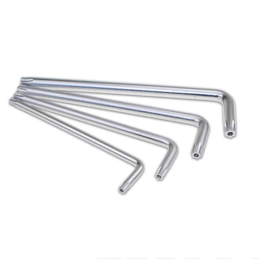 Durable Metric Short Long Arm Chrome Vanadium Key Set Star Wrench Hand Tool Screwdriver T10 T15 T20 T25 T27 T30 T40 T45 T50