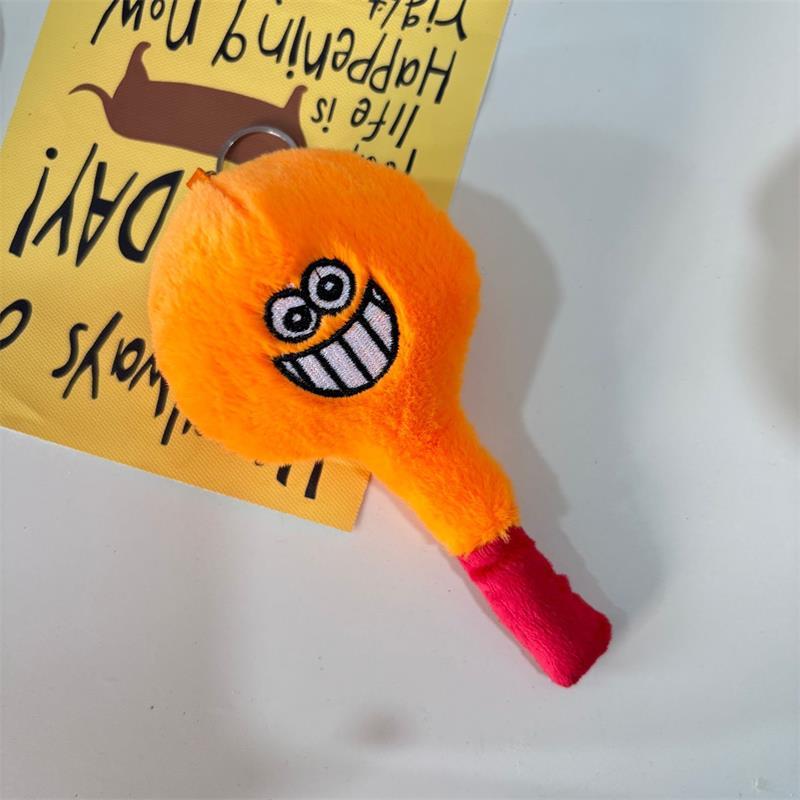 Creative Cute Funny Colorful Light Bulb Plush Doll Stuffed Toys Keychain Pendant Bag Charms Backpack Hang Ornaments Gift Keyring