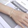 18K Gold-Plated Titanium Steel Diamond Bangle for Women & Men's Open Bracelet