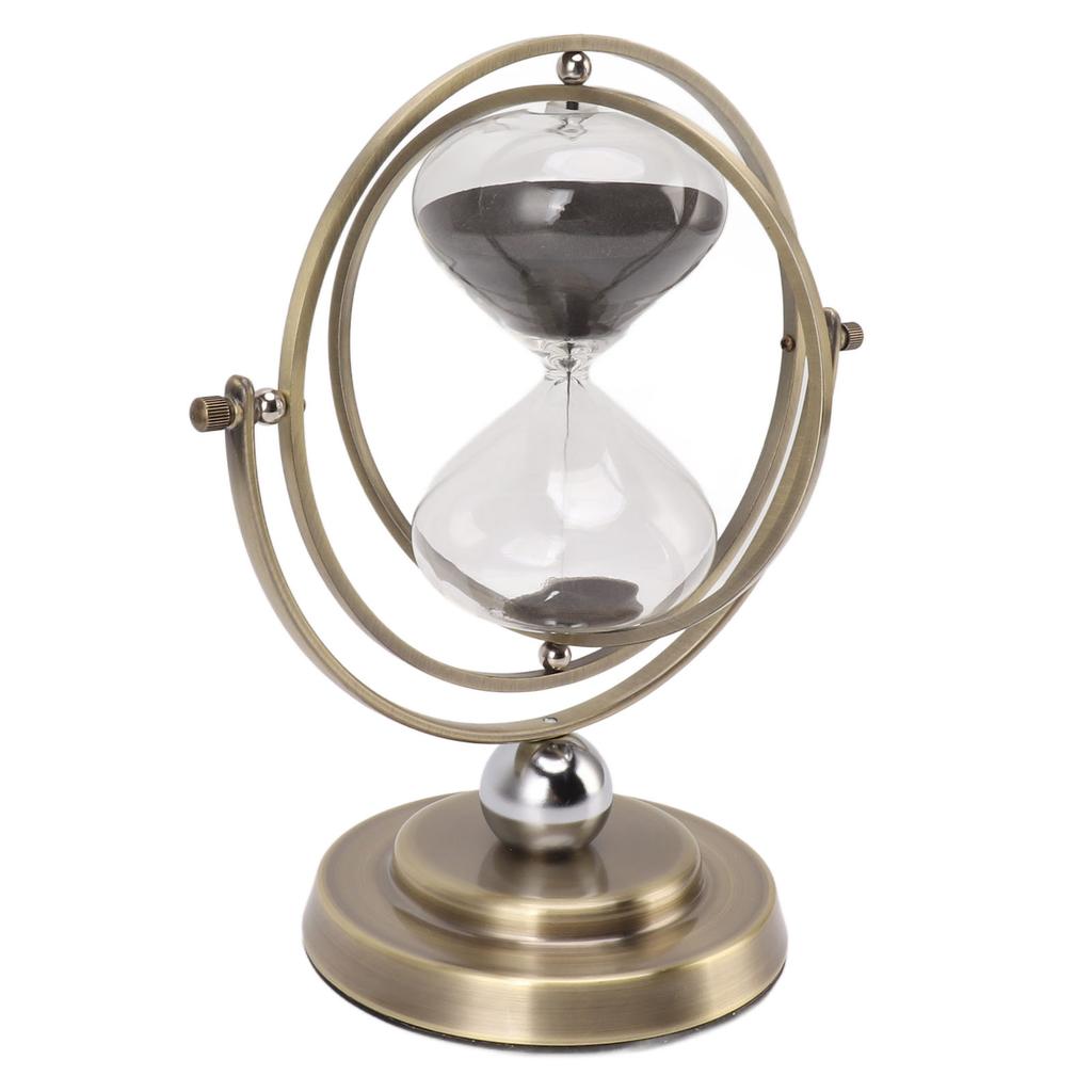 Metal Hour Glass Simple Modern Accurate Timing Delicate Sand Timer Home Decoration Bronze Color