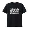 Naughty By Nature T-shirt Bianca con Logo Classico vintage Lavata Traspirante moda homme Casual Elegante Versatile grafica Morbida