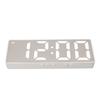 Digital Alarm Clock Temperature Display LED Mirror Electronic Clocks for Home Bedroom Decoration White