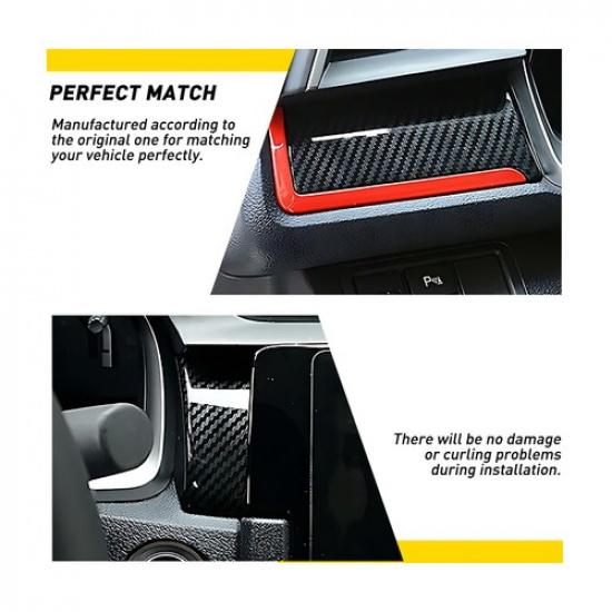 Carbon Fiber Center Dashboard Console Cover Trim For 2016- Honda Accord EXV
