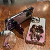 Glitter Mirror Rabbit Phone Holder Case For Xiaomi Redmi Note 14 Pro Plus 5G 14C POCO F6 C75 14T Anti-knock Stand Back Cover