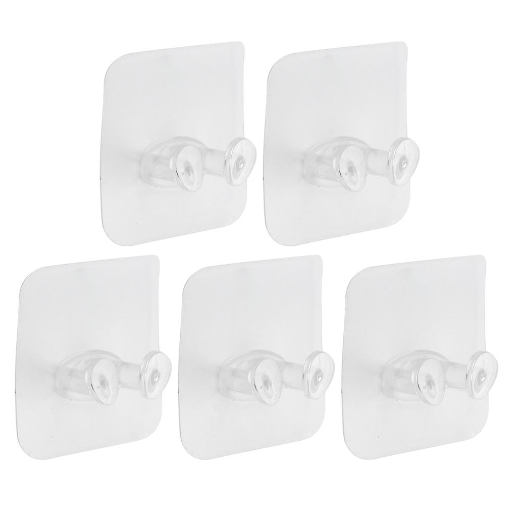 5pcs Razor Holder Multiple Uses Self Adhesive Wall Hanging Phone Holder Shower Towel Hooks