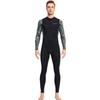 Men's Quick-Dry Lycra Wetsuit: Long Sleeve, Full Length, Sun Protection for Diving and Surfing