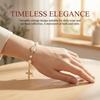 Adjustable Women's Hand Bracelet Bangle Prayer Bracelet Cross Pendant Bracelet  Gifts