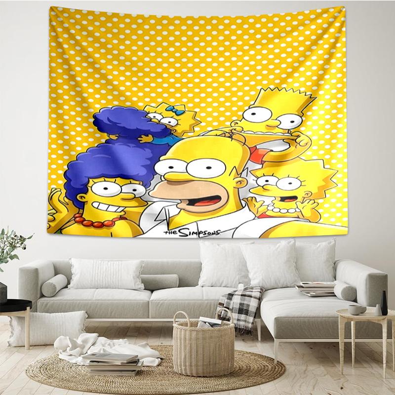 Yellow Family Portrait Tapestry Hanging for Bedroom,Livingroom, Playroom,Decor Art Room Wall Tapestry Holiday and Birthday Gifts