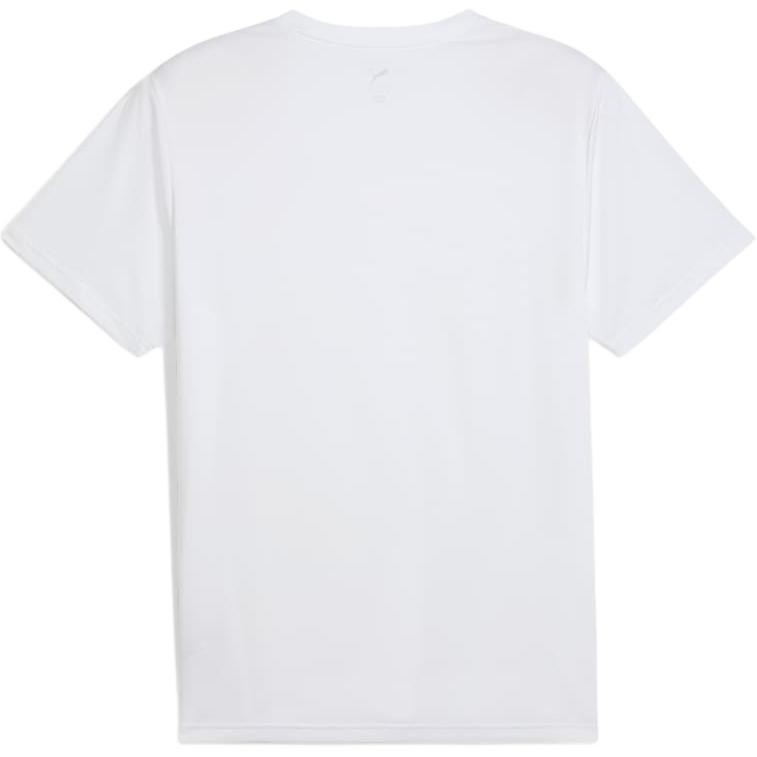 Puma Moisture Wicking Logo Short Sleeve Crew Neck T-Shirt Men Tops White 527338-02