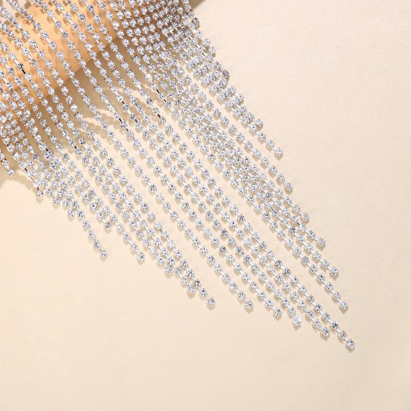 Sparkling Tassel Mask Ethnic Style Masquerade Ball Crystal Mask