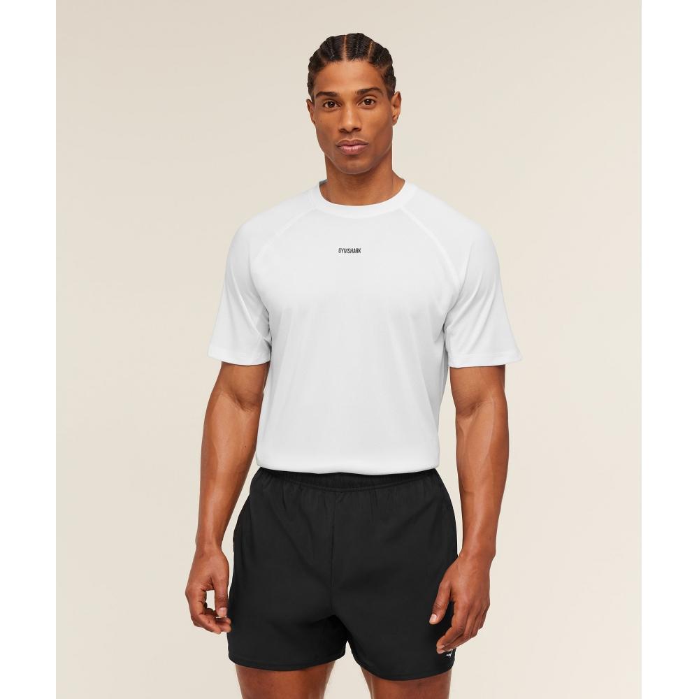 Gymshark Train T shirT whiTe A4c5o Wb57