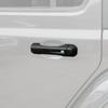 For 18-2025 Jeep Gladiator JT/Wrangler JL Black Look Side Door Handle Cover Trim