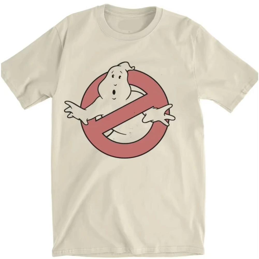 

2025 Летняя Классика Охотники за Привидениями Футболка Мода Мужчины Женщины Футболка Короткий Рукав Футболка Хлопок Топы Одежда Оверсайз Черная Футболка XXXXL