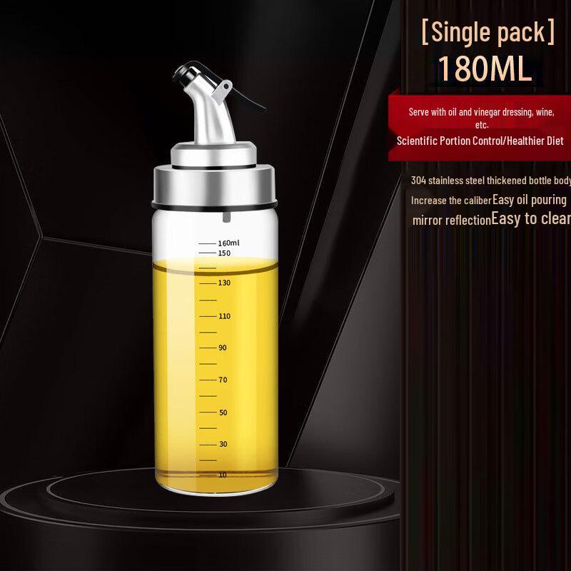 High Borosilicate Glass Non-Drip Oil Dispenser Bottle