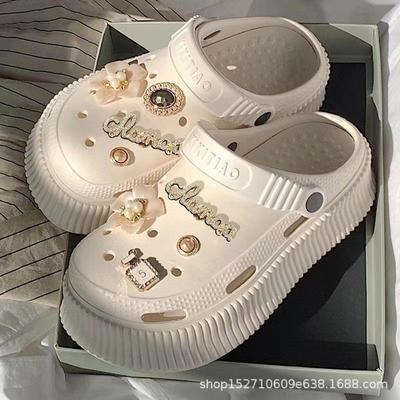 Sweet XIXI Summer Women’s Non-Slip Height-Boosting Sandals – Thick-Soled, All-Match Beach Clogs