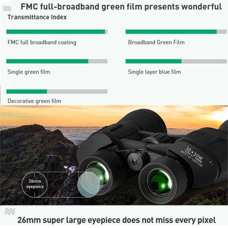 Binoclu Telescop profesional HD cu rază lungă de acțiune în aer liber 3000 m cu rază lungă de acțiune Fmc Telescop de călătorie cu viziune nocturnă pentru camping