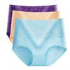 Braguitas M-5XL para Mujer Ropa Interior Abdominal de Cintura Alta Algodón Calzoncillos Sin Costuras Chica Talla Grande Ropa Interior Íntima Femenina 3 Piezas/Lote