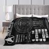 Stars Treks The Next Generation U.S.S. Enterprise Chart Flannel Blanket for Couch Bed Travel Funny Bedspread Sofa Bed Cover