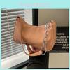 Stylish Summer Pu Leather Shoulder Bag For Women With Vintage Texture