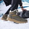 Large size winter large size outdoor lightweight warm hiking shoes piled and thickened men's high-top snow boots