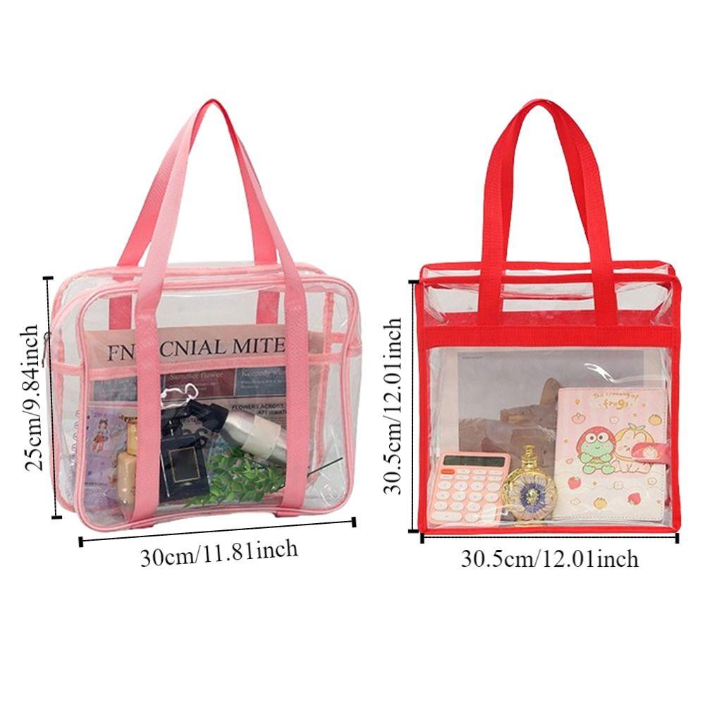 Zipper Bag Makeup Storage Bag PVC Bath Tote Bag Travel Bag Toiletries  Organizer  Sports