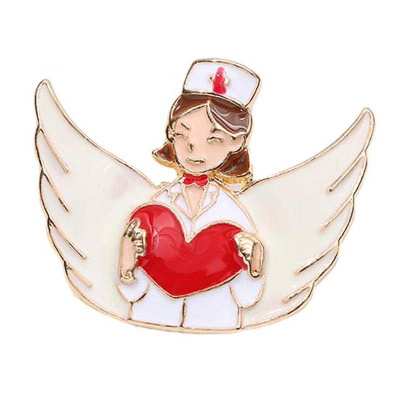 Exquisita Broche de Solapa con Patrón de Estetoscopio de Doctora y Enfermera Pin de Solapa Ropa