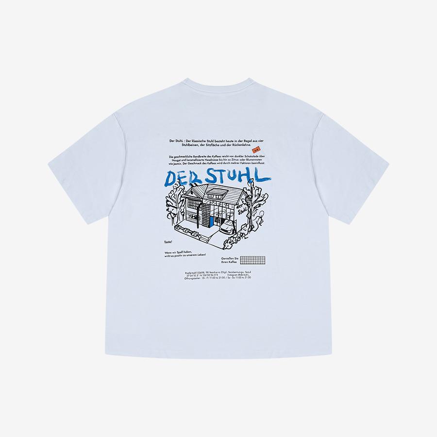 SIEG Cotton Oversized Graphic Short Sleeve T-Shirt White (Piibd8108)