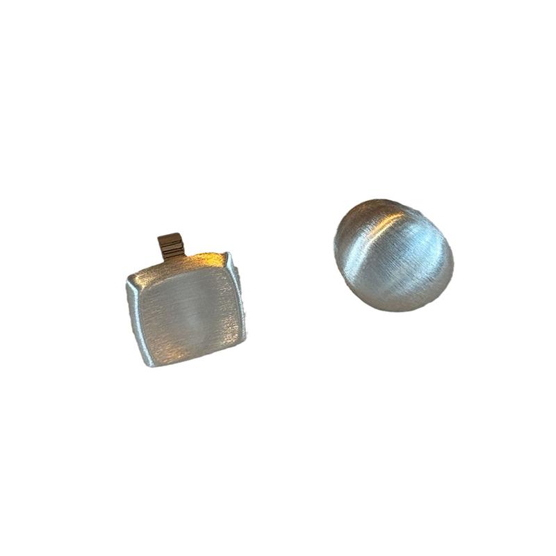 Foxanry Scrub Geometric Rings For Women Couples Classic Simple Exaggerated Trendy Personality Hip Hop Party Jewelry Accessories