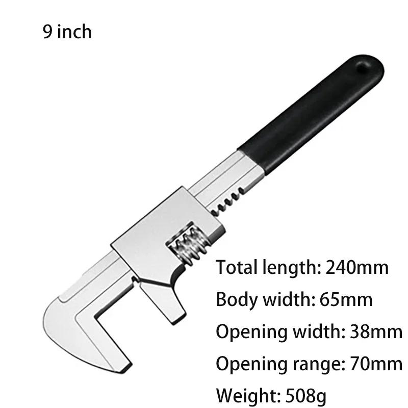 

9 11 15 F Type Right Angle Wrench Adjustable Multifunction Large Opening Pipe Spanner Plumbing Pliers Pump Faucet Repair Tools