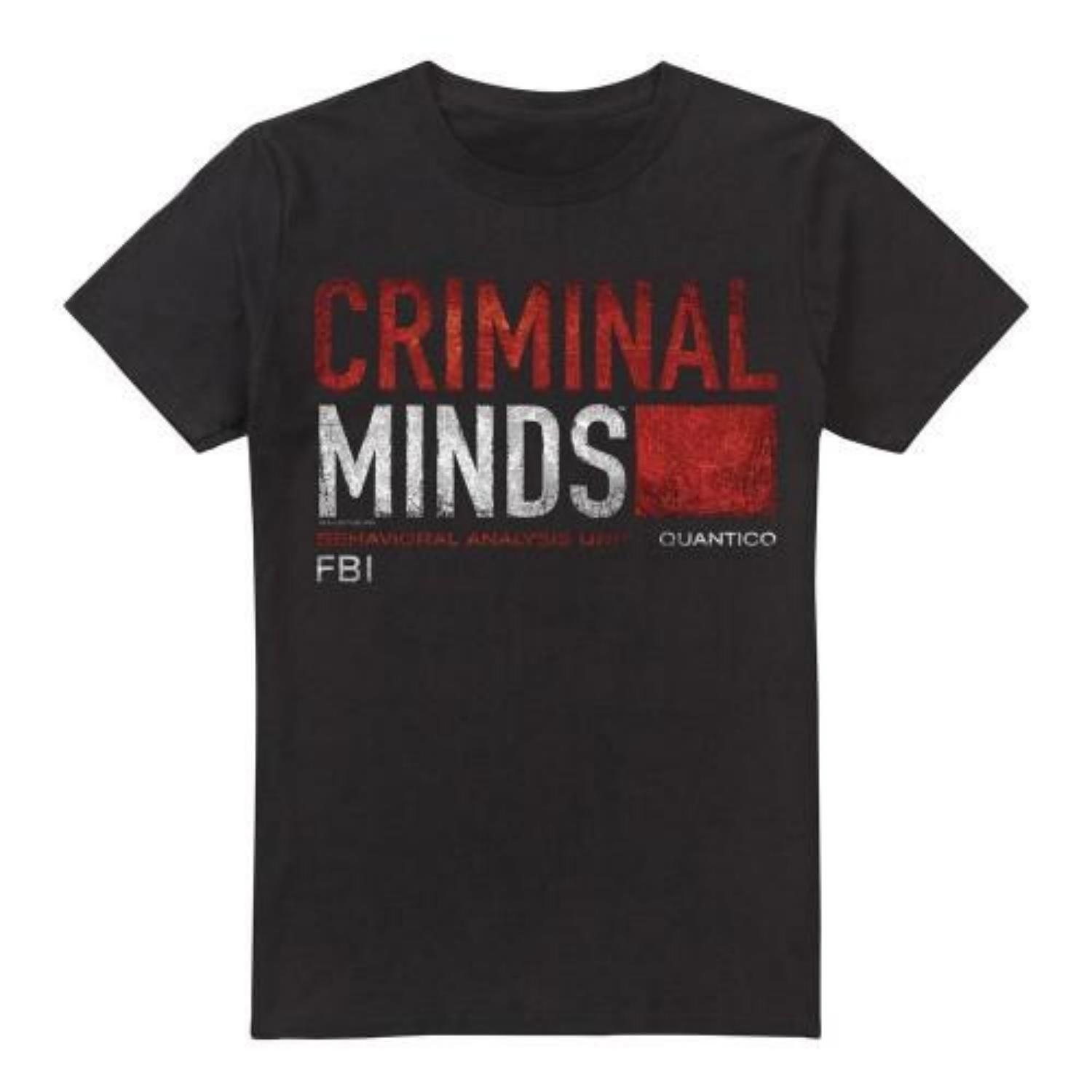 Criminal Minds Mens Title Card T-Shirt S