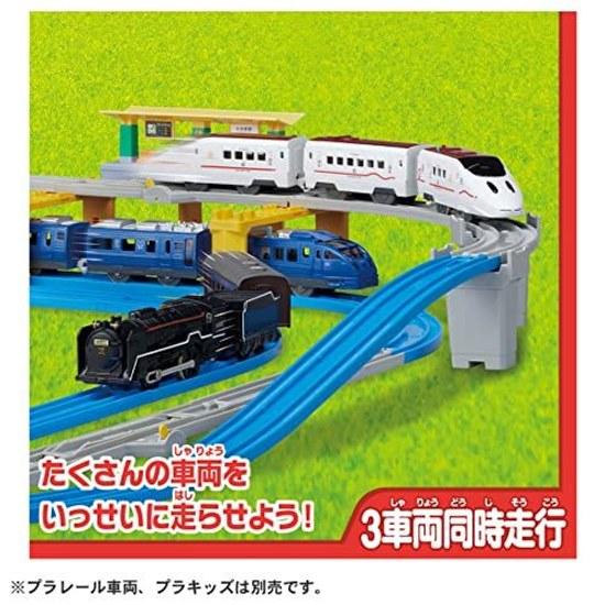 Takara Tomy Plarail Lets run cool 20 layouts DX Rail Kit Train Toy ages 3 up.