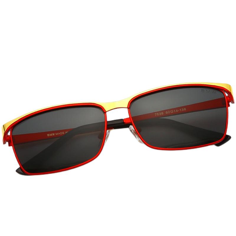 Men's Fashion Polarized Sunglasses Square Frame Driving Shades UV400 Protection-The First Picture Prevails