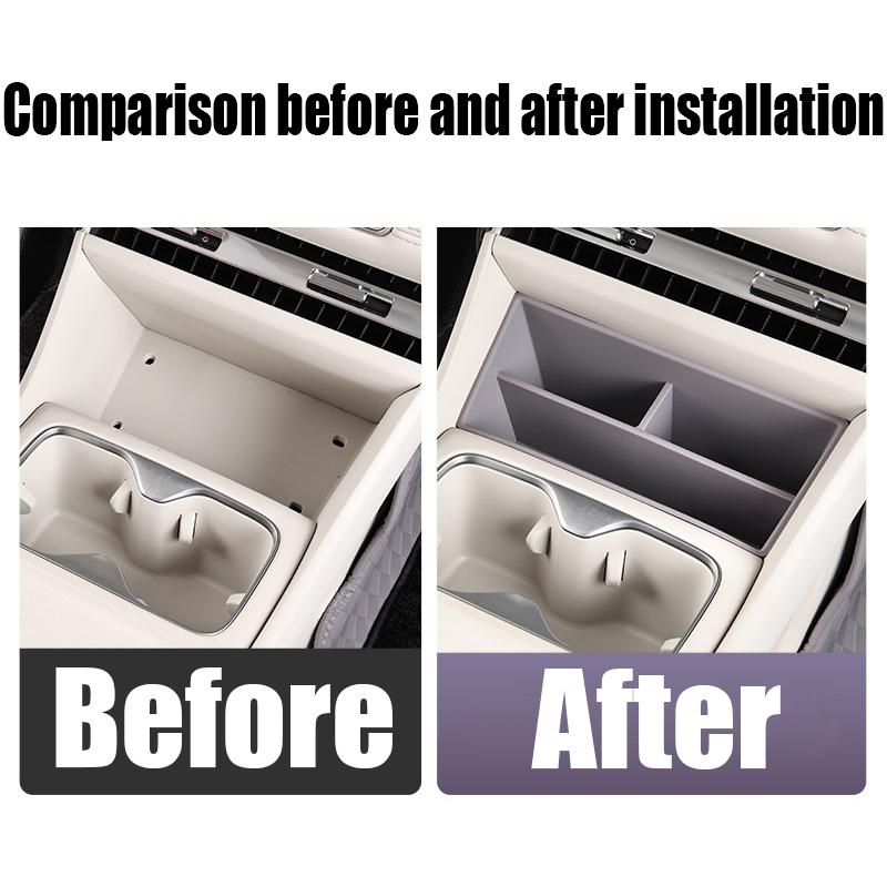 For MG MG4 EV Urban 2026 modified center console front storage box silicone compartment storage box car storage accessories NJS5