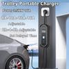 3.5KW 16A Portable EV Charger, Electric Vehicle Charger, Fast Charging Home Station Wallbox, LED Display, Adjustable Current, 5m Cable