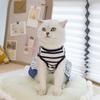 Cute Striped Dog Dress Breathable Pet Princess Lace Skirt Summer Pet Clothes  for Puppy Kittens