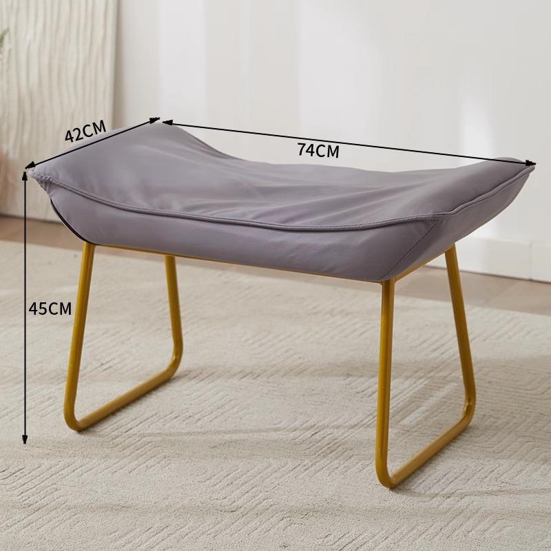 Foldable Multi-Color Footstool, Modern Entryway & Office Ottoman for Shoe Changing &Nap Support, Compact Space-Saving Home Decor