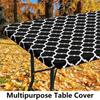 1PC 72x30in Elastic Fitted Tablecloth Oil-proof Wipeable Table Cover for Party Decoration Picnic Camping Outdoor Manteles