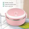 Insulated Lunch Box Lunch Box Pink Portable Stainless Steel Thermal Insulated Rice Noddles Lunch Box Single Layer Food Container