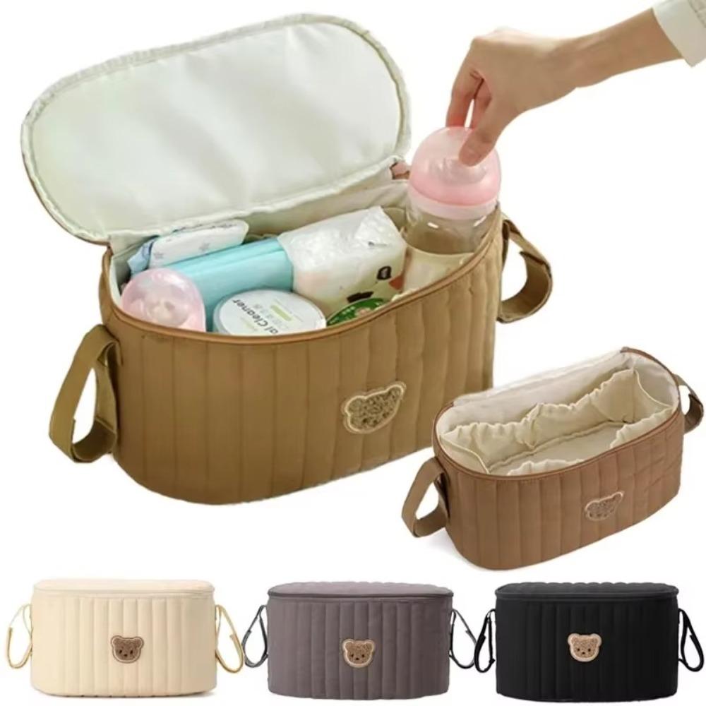Multifunctional Baby Diaper Bag Cute Bear Design Maternity Storage Bags Baby Stroller Accessories
