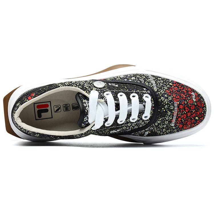 FILA Heritage-FHT Floral Casual Low-Top Sneakers Men sneakers Black Green F12M134347FGN