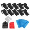 10pcs Tattoo Pen Elastic Bandage 200pcs Blue Tattoo Machine Pen Covers 3pcs Tattoo Ink Cup Holder Color Rack